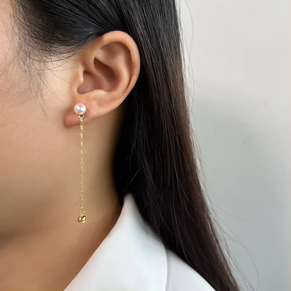 Handmade Minimalist Asymmetrical Drop Earrings