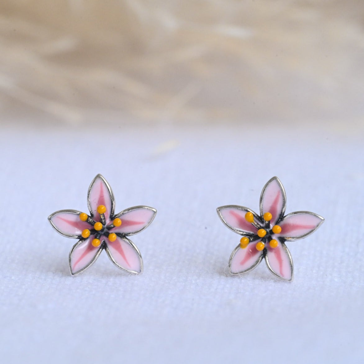 Delicate cherry blossom bracelet made of 925 Sterling silver