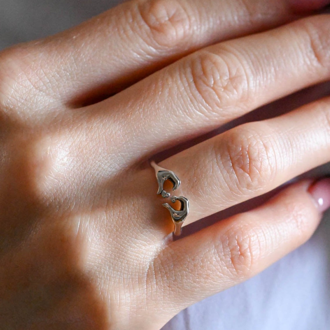 Open Ring – I Love You, 925 Silver