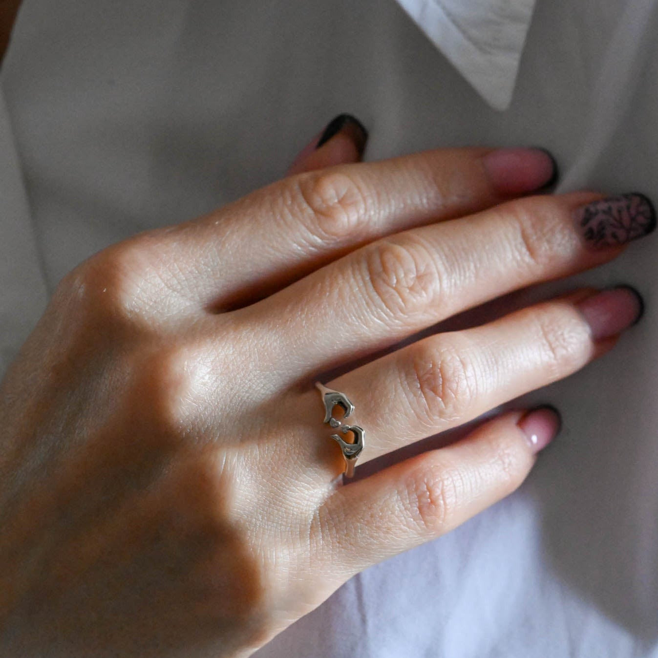Open Ring – I Love You, 925 Silver