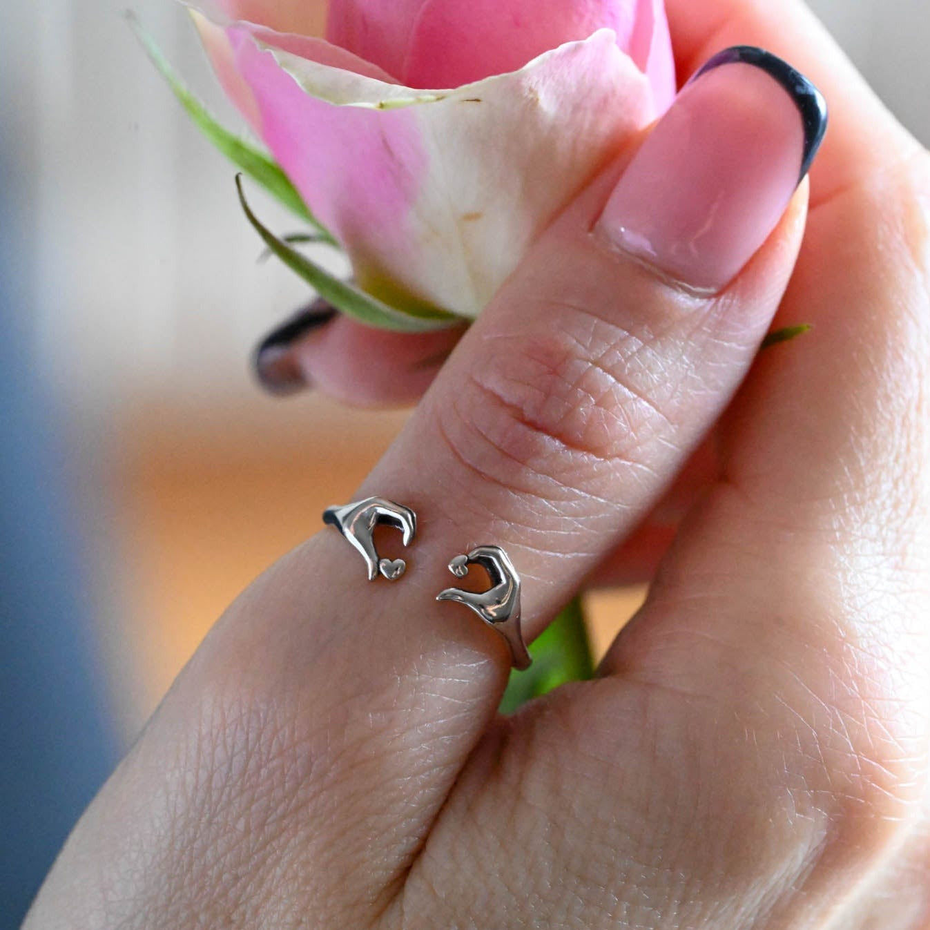 Open Ring – I Love You, 925 Silver