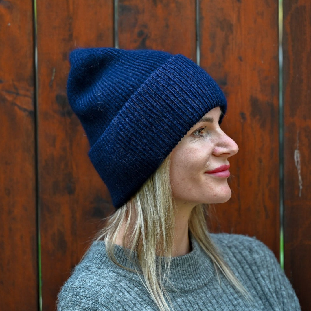 Warm, soft and fluffy Angora Beanie