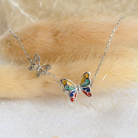 Adjustable Bracelet "Colorful Butterfly"
