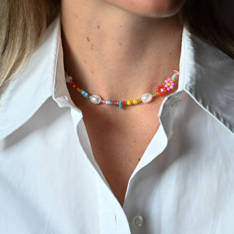 Colorful summer necklace