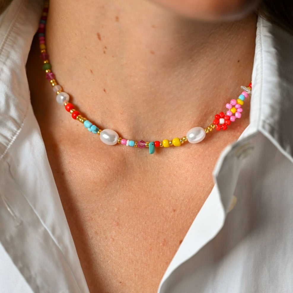 Colorful summer necklace