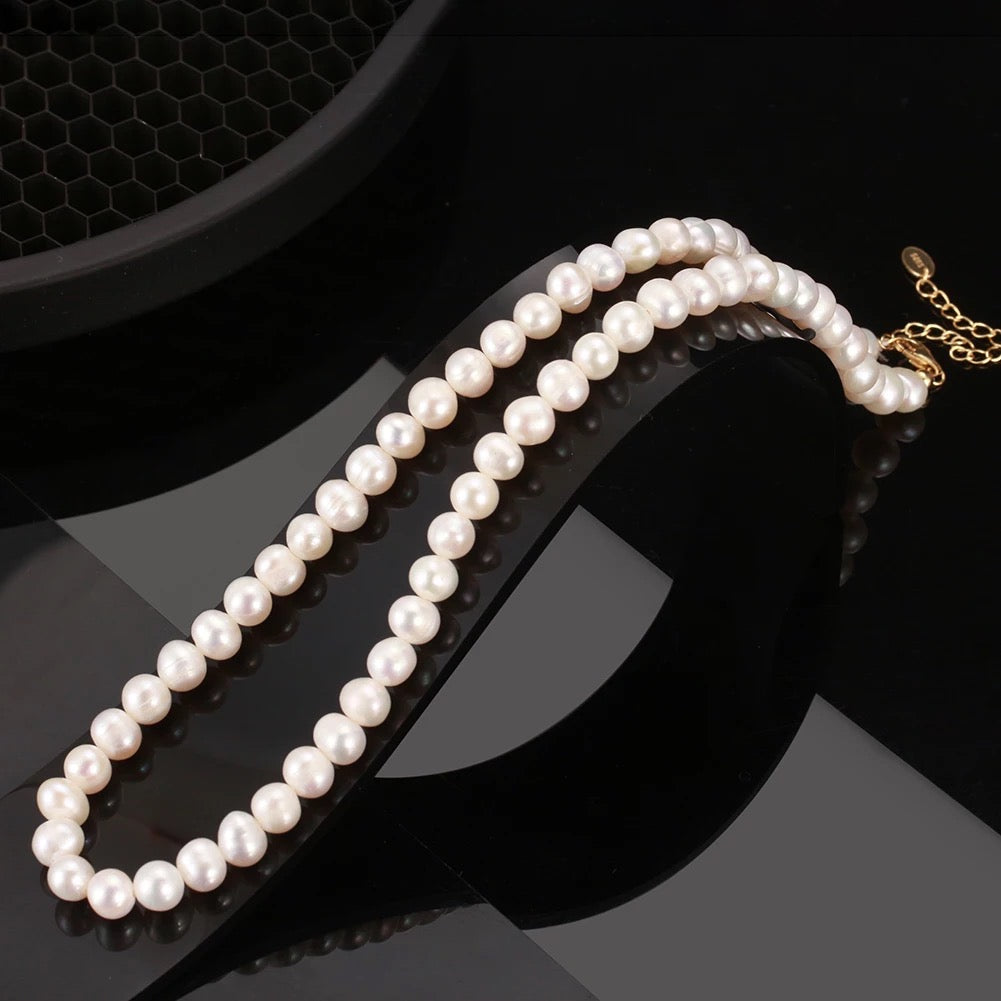 pearl necklace natural freshwater pearls