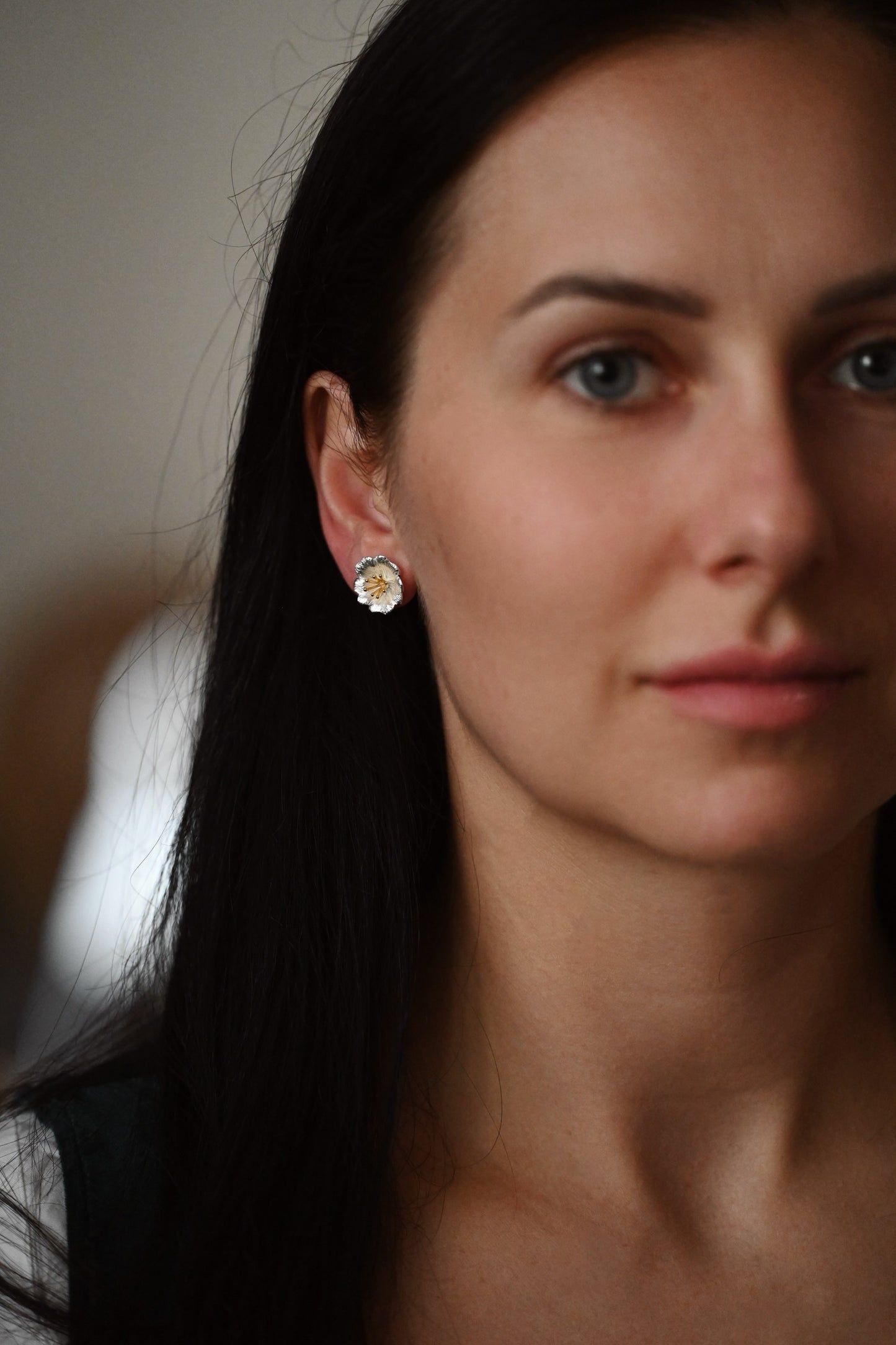 Wild Rose Stud Earrings