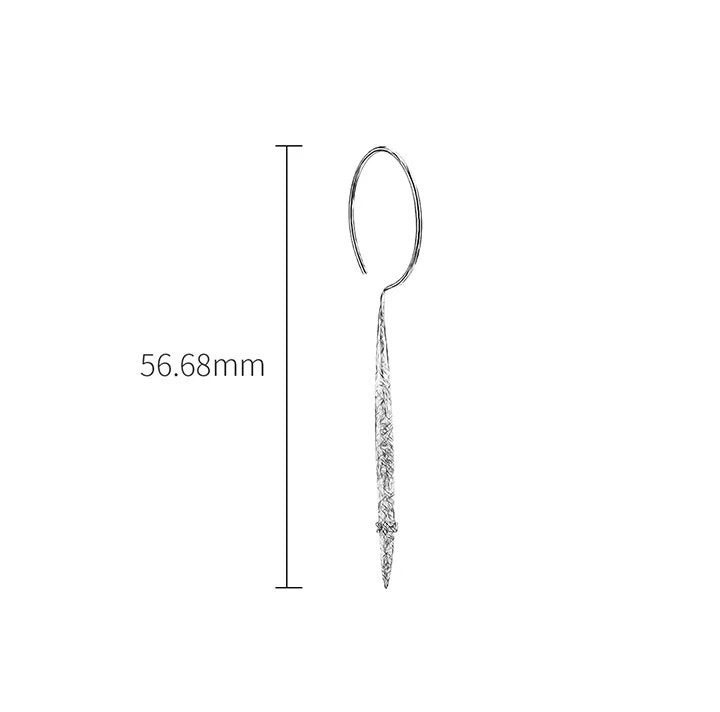 Minimalistische Hängeohrringe große Nadel
