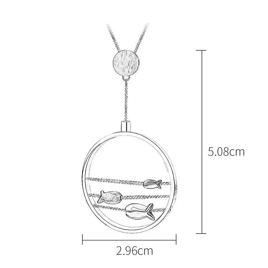 Handgefertigte Halskette "Gegen den Strom"