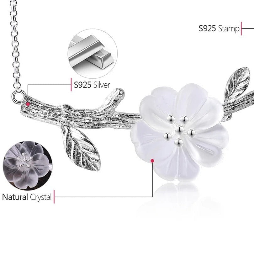 Handmade necklace necklace "Flower in the rain"