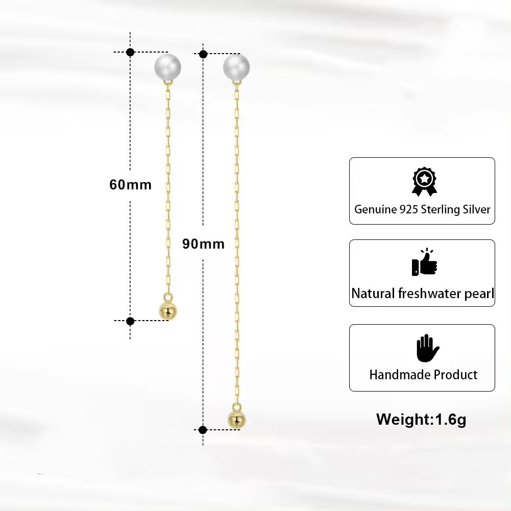 Handmade Minimalist Asymmetrical Drop Earrings
