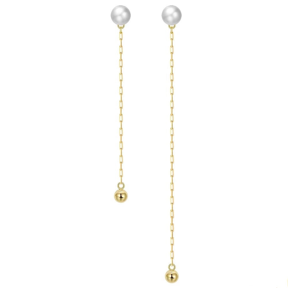 Handmade Minimalist Asymmetrical Drop Earrings