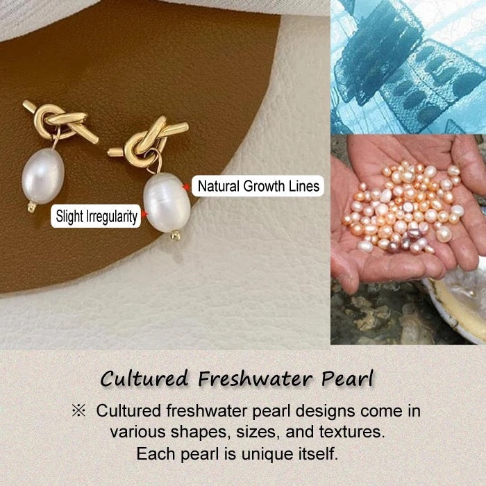 Minimalist Stud Earrings 3 Pearls