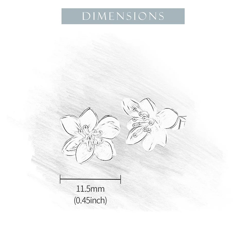 Lotus Flower Stud Earrings, 925 Silver, 18K Gold