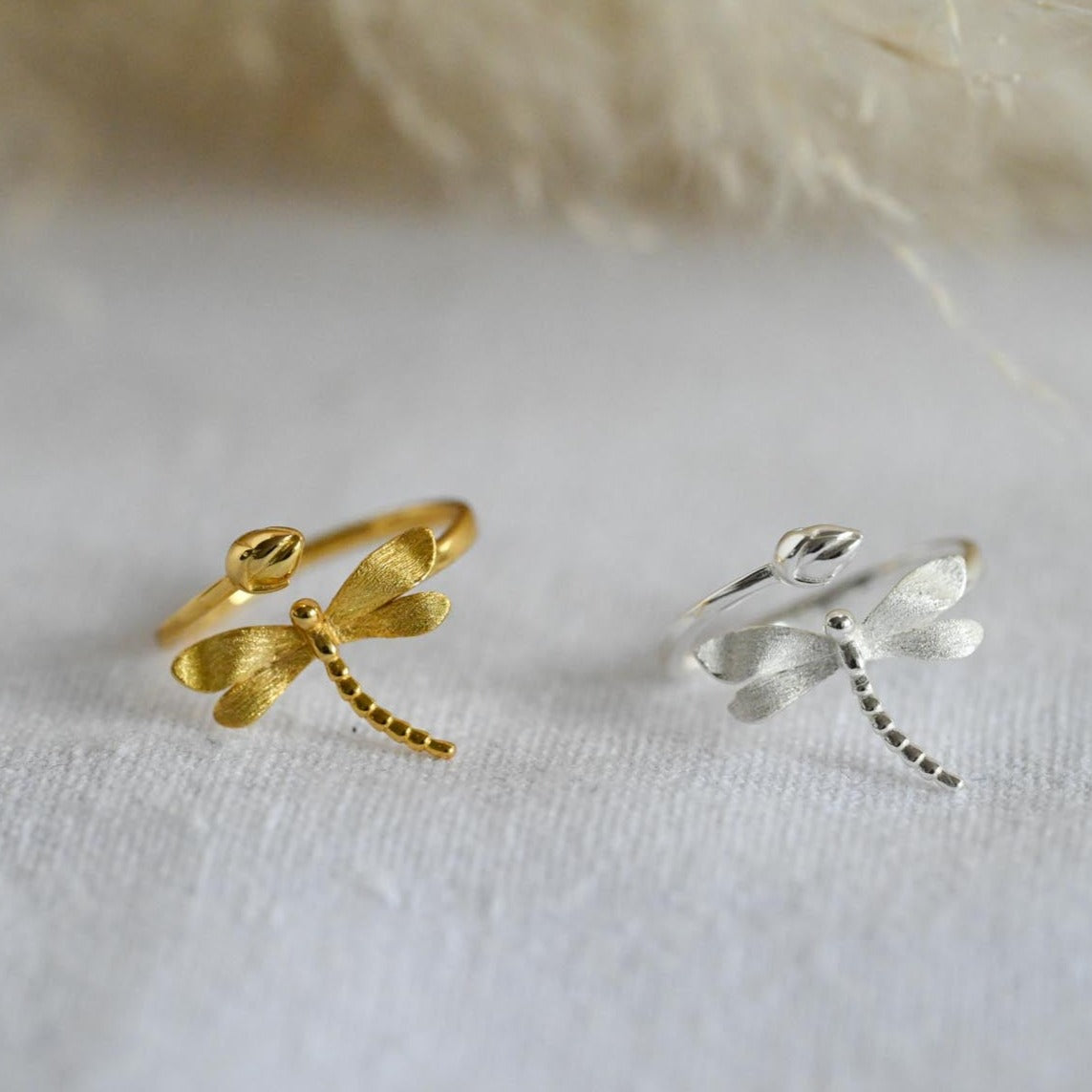 Handmade dragonfly stud earrings