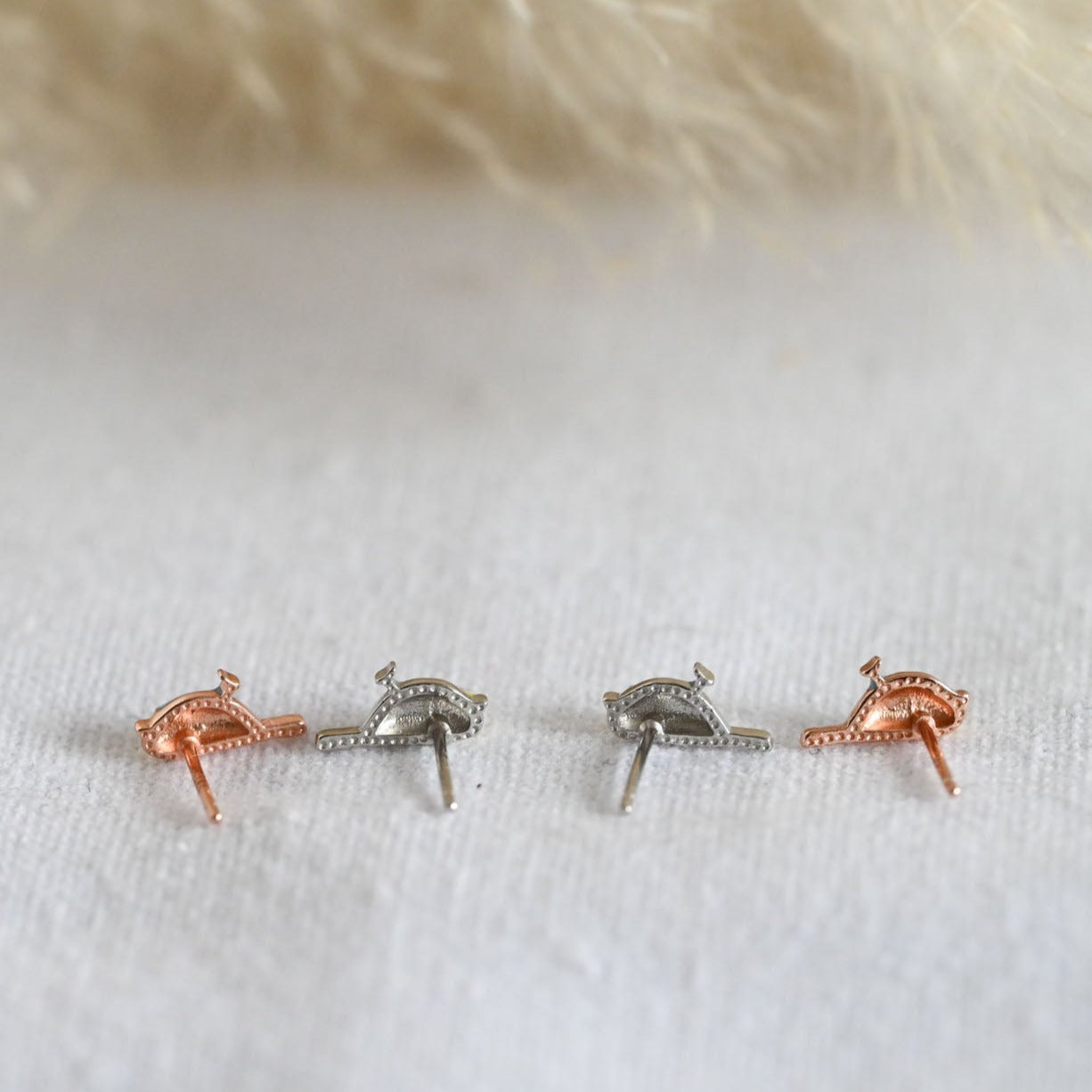 Small cute bird stud earrings