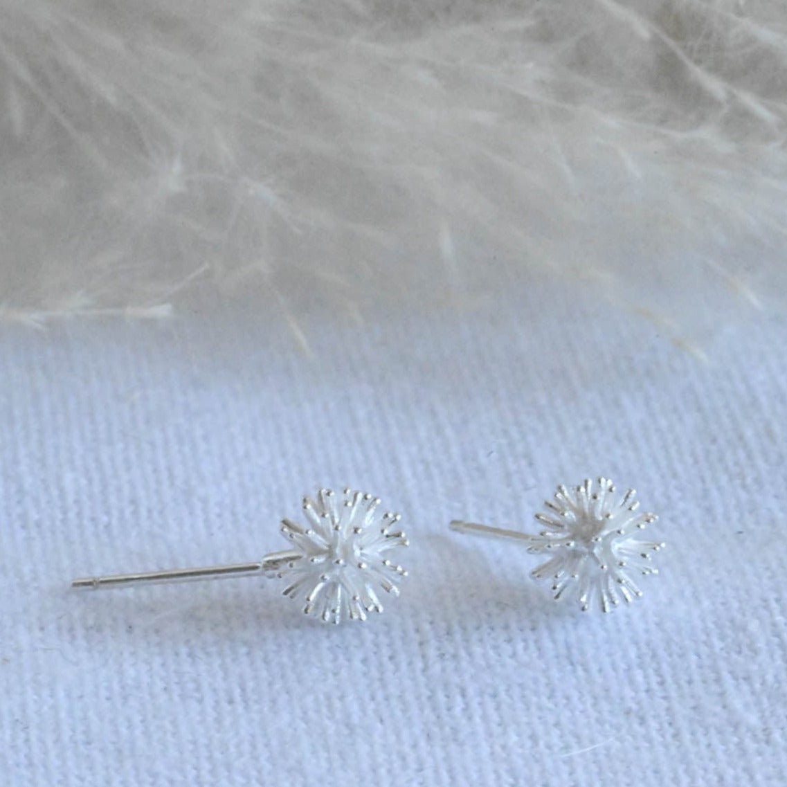 Ohrstecker kleine Pusteblume, 925 Sterling Silber