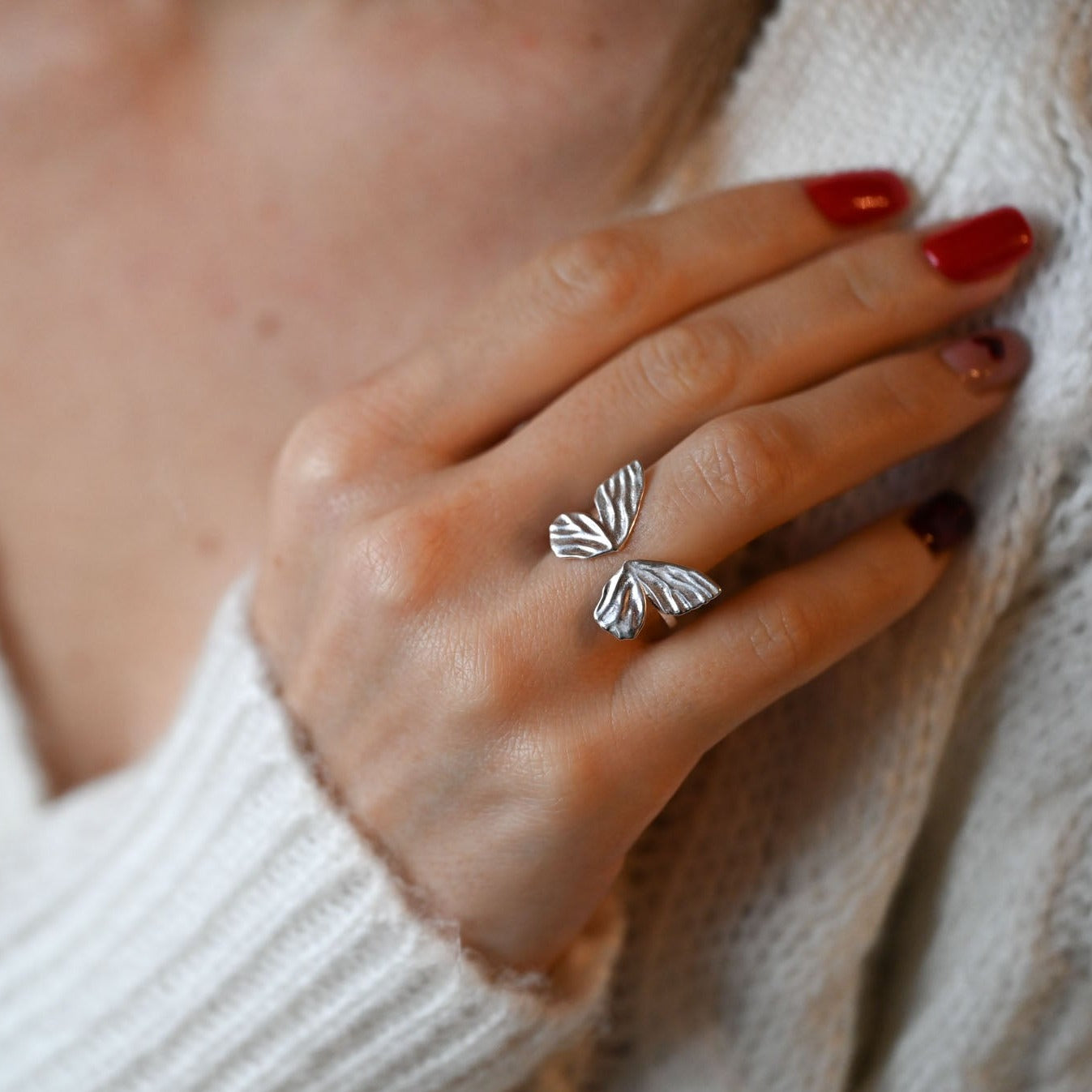 Handmade ring "Vintage Butterfly"