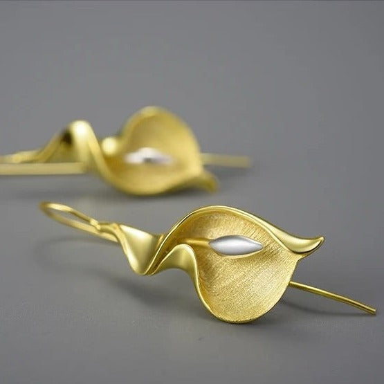 Handmade calla lily earrings