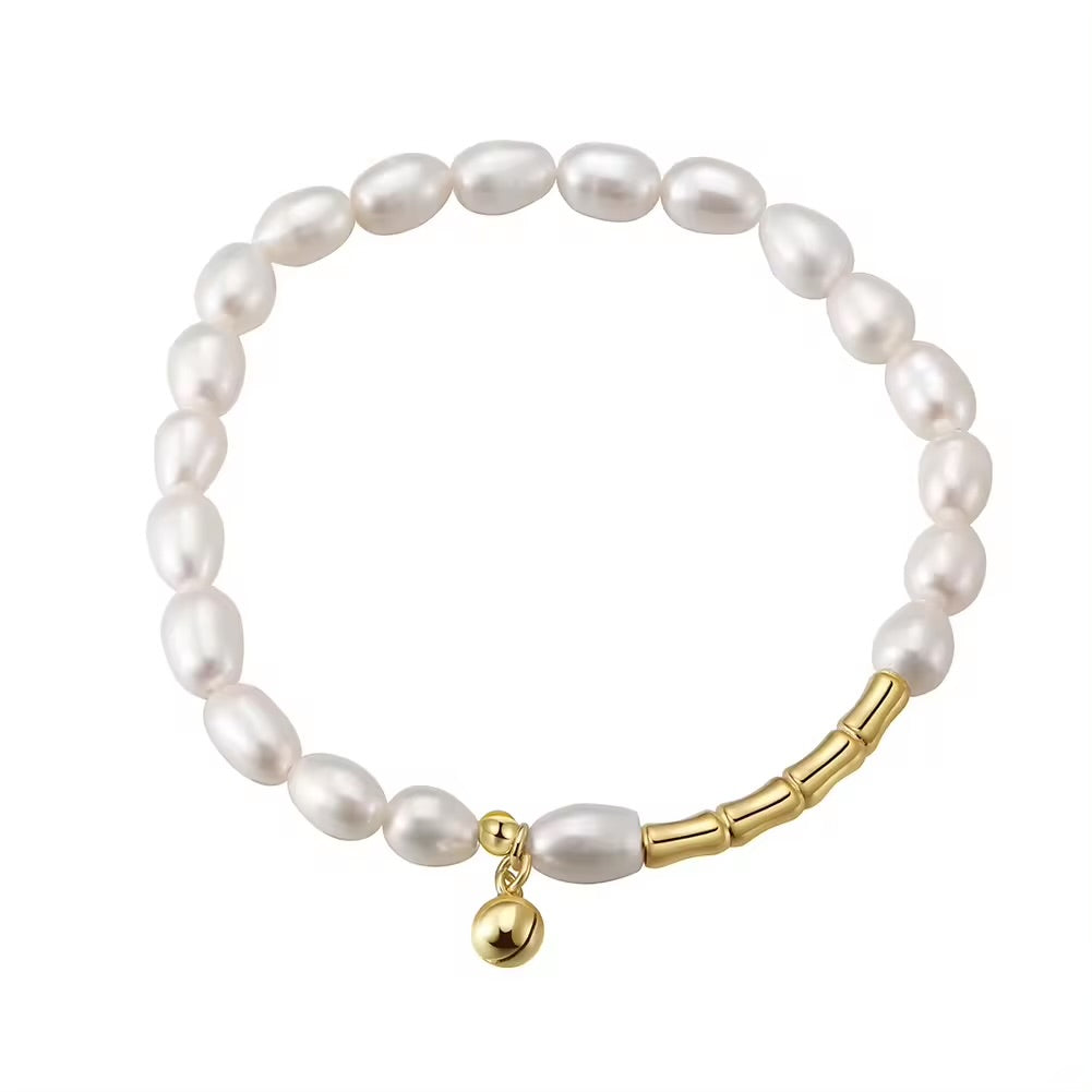 pearl bracelet with bead pendant