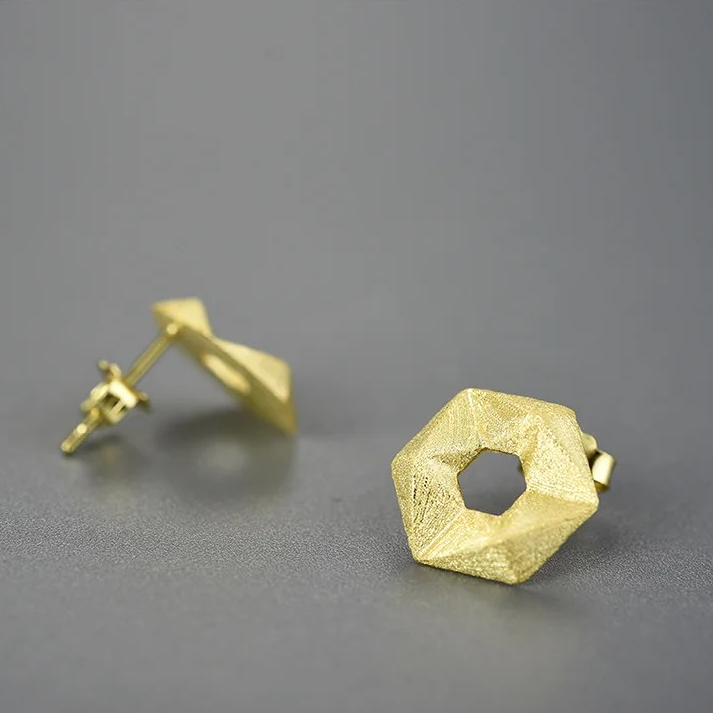 Handmade dice stud earrings